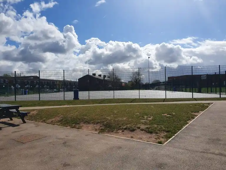 Indoor sports hall at Dean Trust Ardwick Community Sports Pavilion