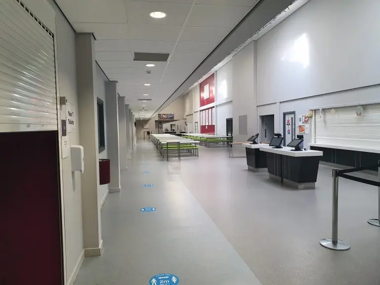 Sports hall court and facilities at Dean Trust Ardwick
