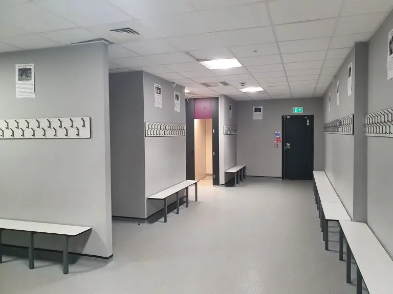Sports hall interior at Dean Trust Ardwick